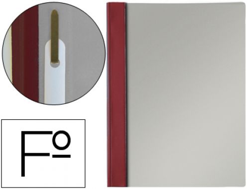 Bolsa dossier esselte fastener pvc folio bordeaux , Esselte , 52702 , 8411772132035